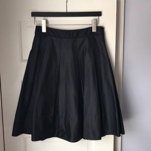 Black Burberry Pleated Skirt